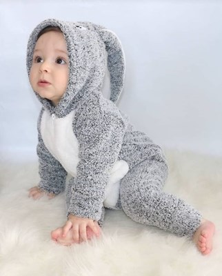 Gri welsoft tavşan uyku Tulumu