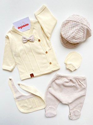 Kasketli 5'Li Hastane Çıkışı Seti