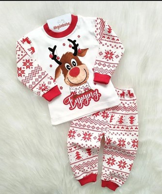 Geyik Desenli Unisex Mevsimlik Takım 