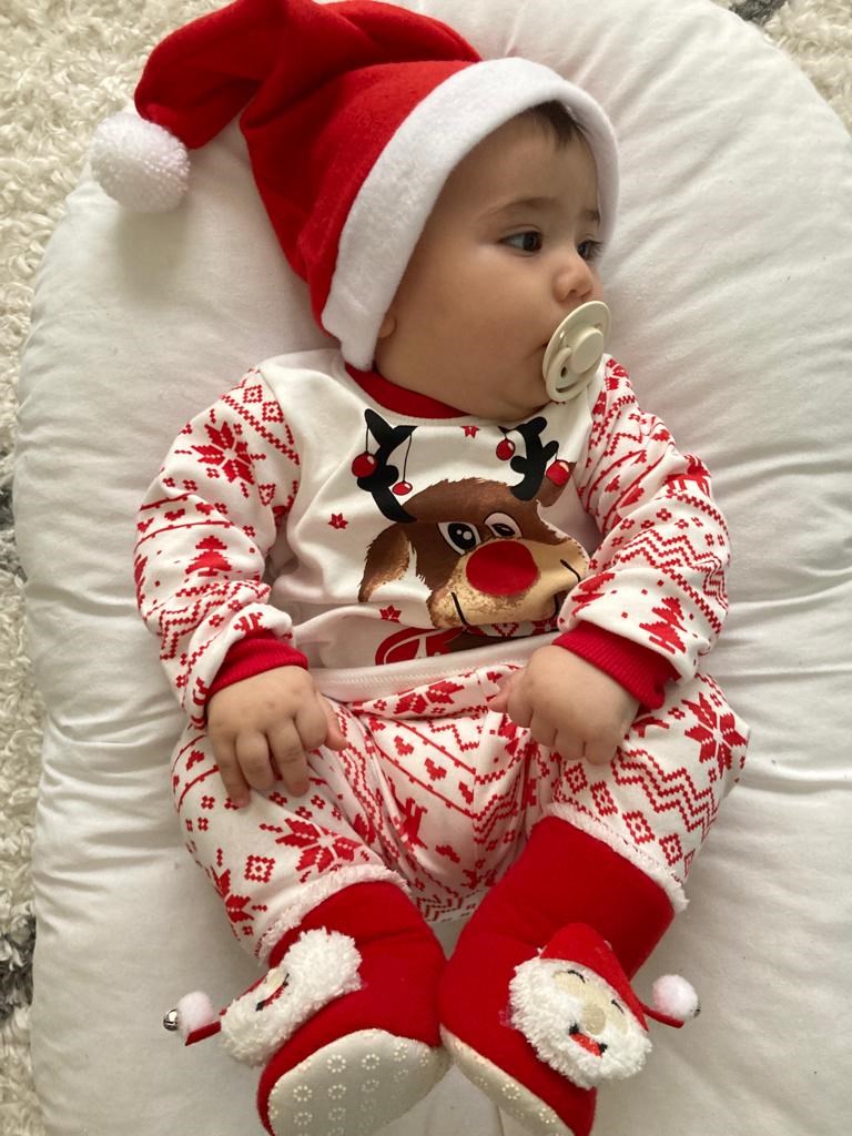 Geyik Desenli Unisex Mevsimlik Takım 