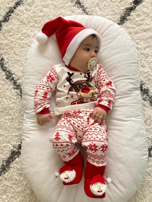 Geyik Desenli Unisex Mevsimlik Takım 