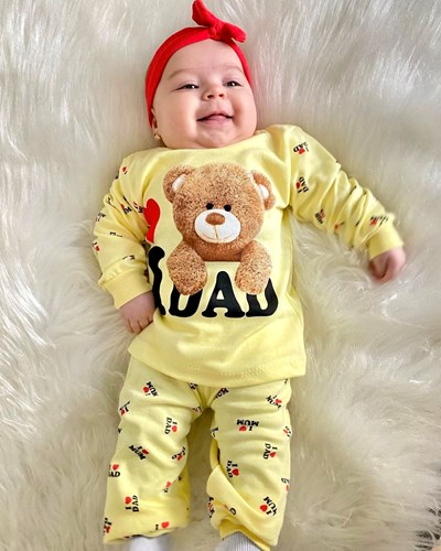 I Love Dad Bear Pijama Takımı