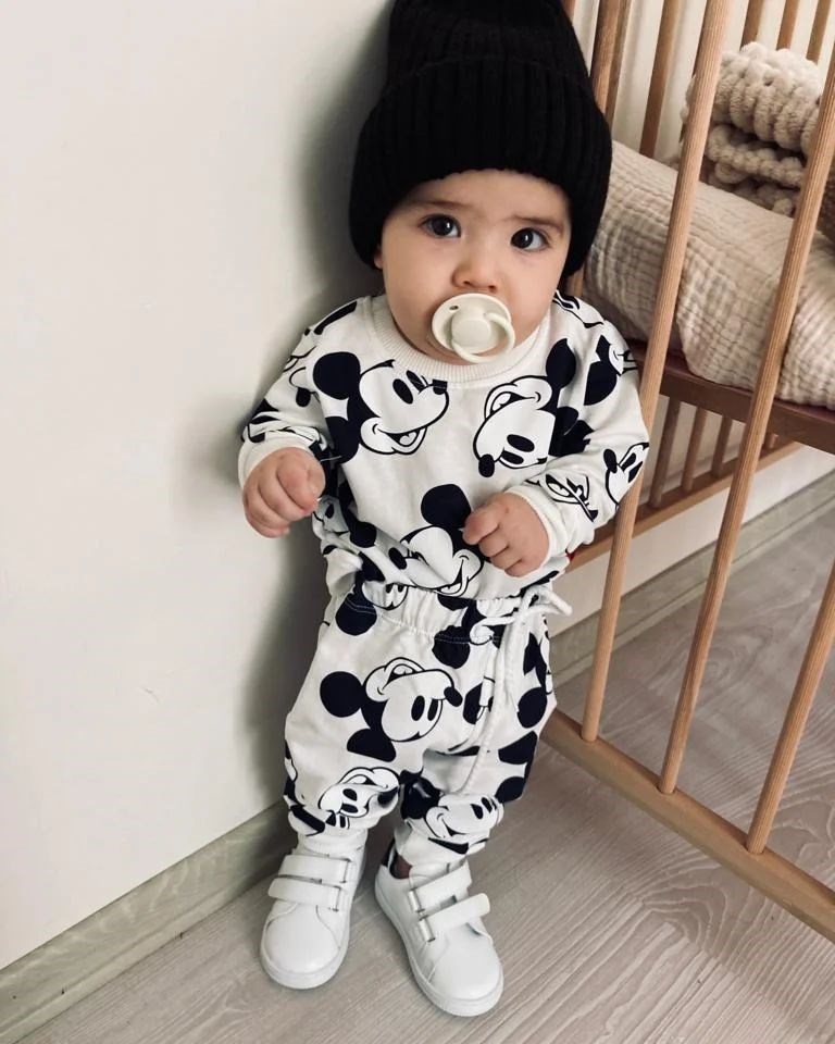 Mickey Mouse Baskılı 2’li Spor Takım
