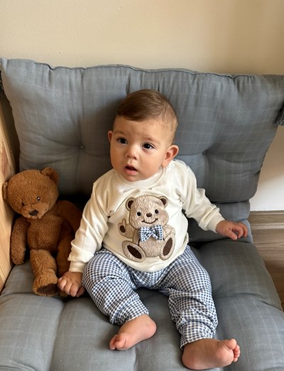 Sevimli El Sallayan Ayıcık Baskılı 2’li Takım