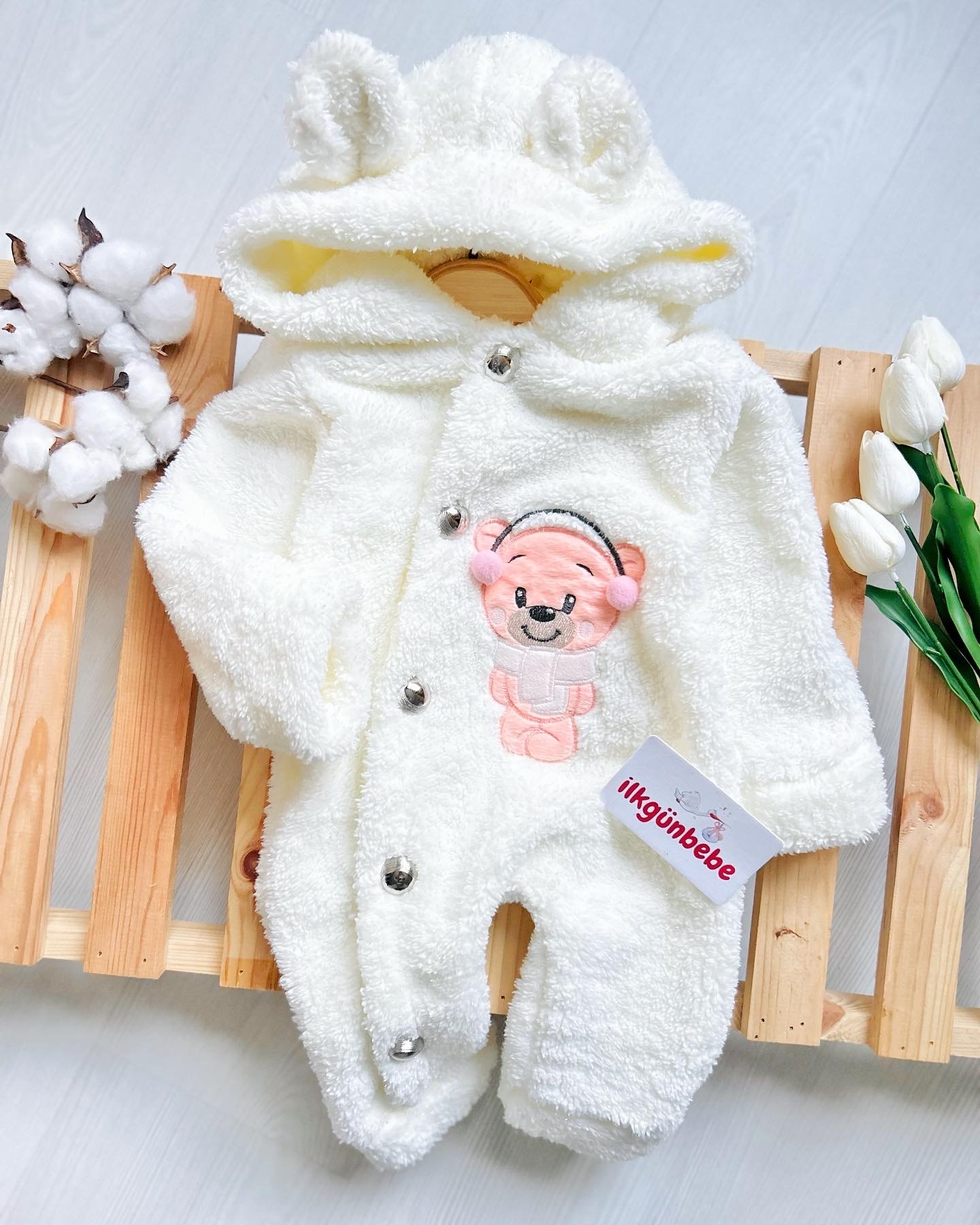 Bear Welsoft Önden Düğmeli Kışlık Tulum