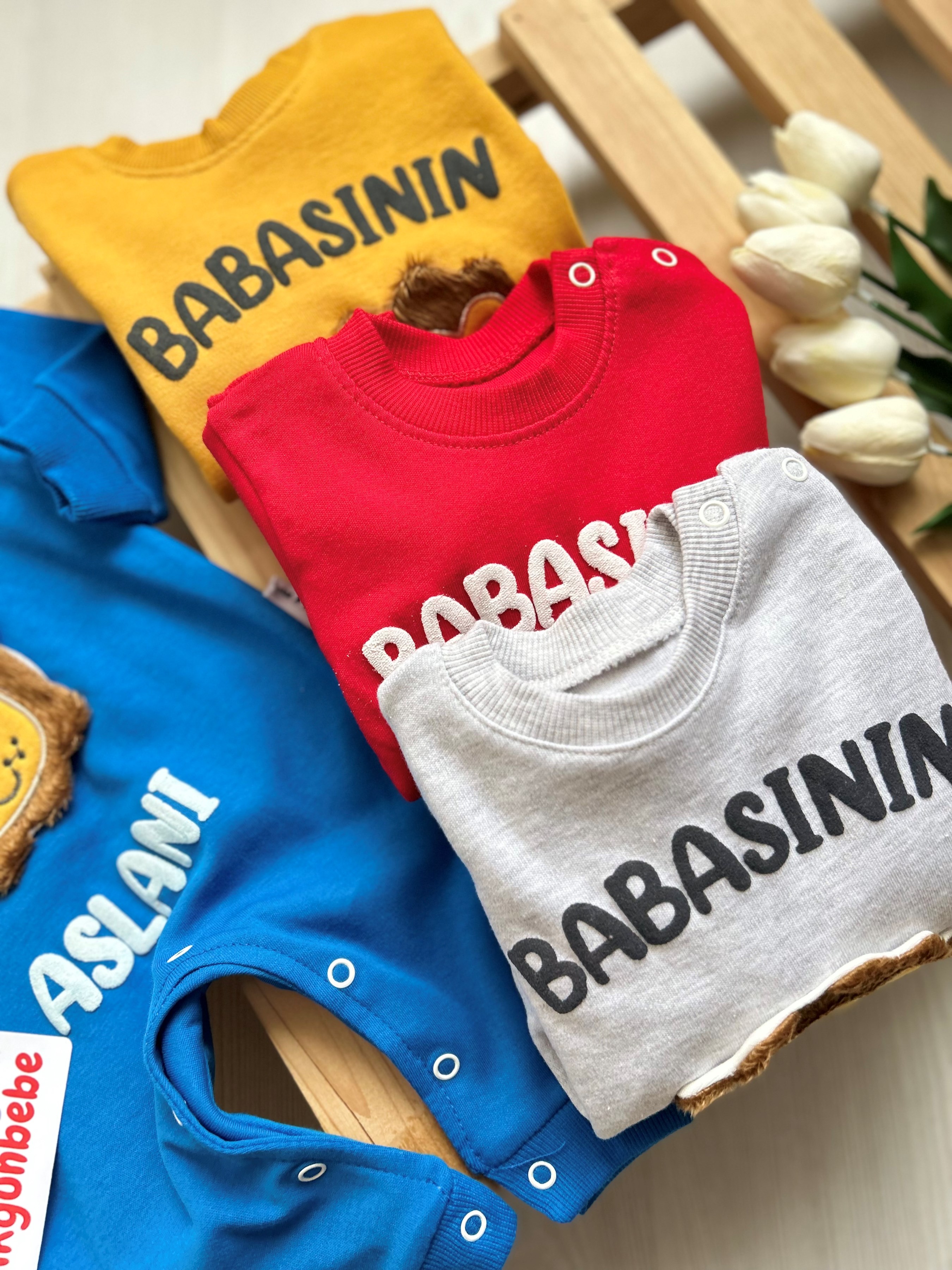 Babasının Aslanı  Baskılı Pamuklu Tulum