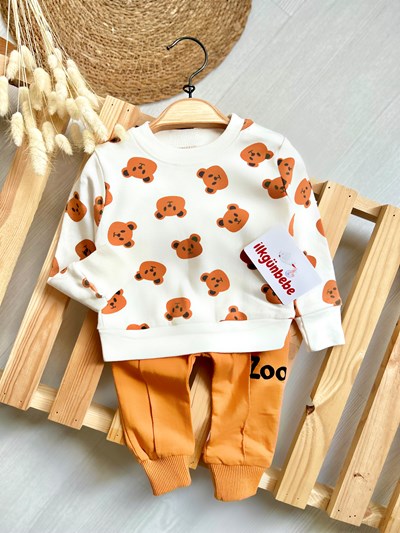 Zoo Baskılı 2’li Bear Mevsimlik Takım