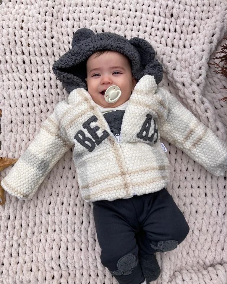 Bear Baskılı Kışlık Polar 3’lü Takım