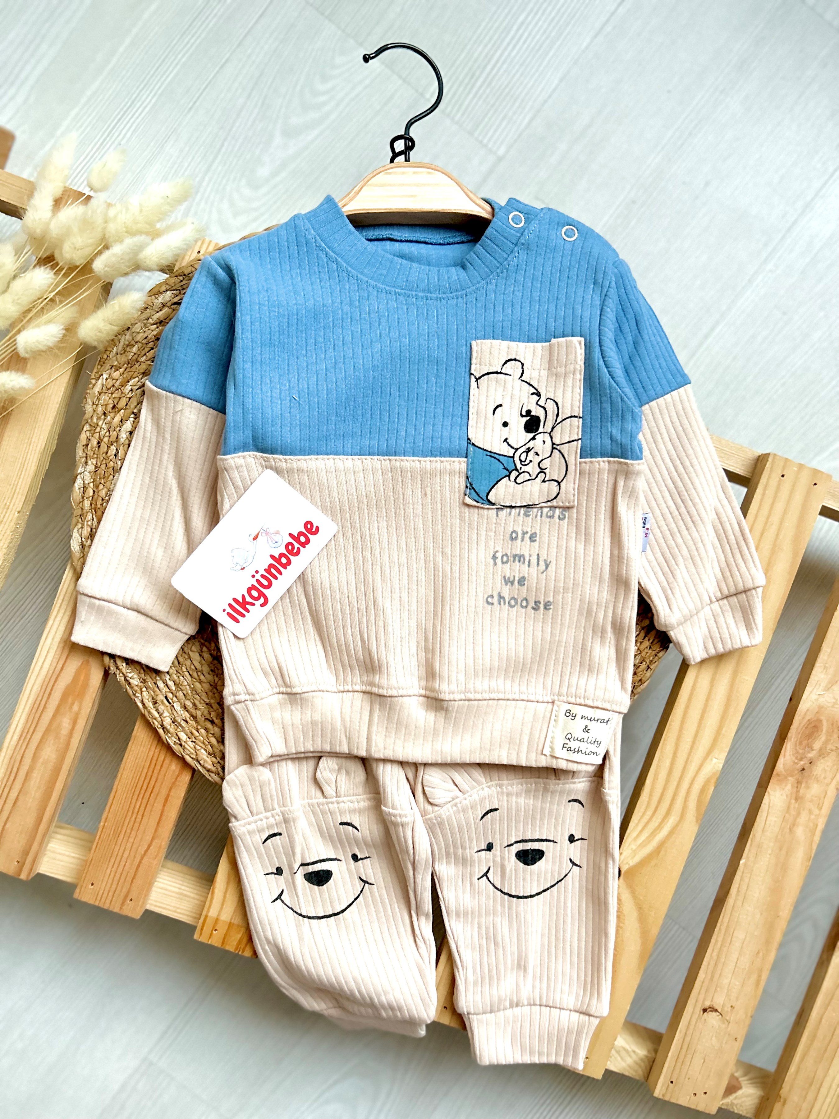 Winnie The Pooh Baskılı 2’li Takım