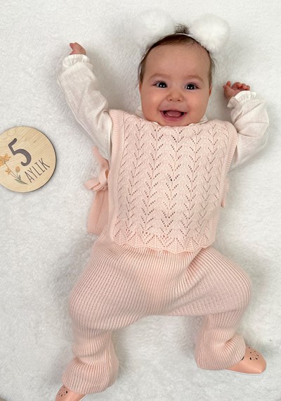 Amelia Süveterli Gömlekli 3’lü Triko Premium Takım