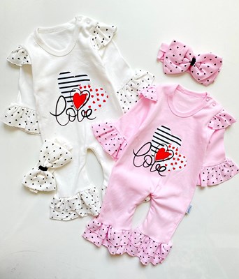 Love İspanyol Paçalı Kolları Fırfırlı Tulum