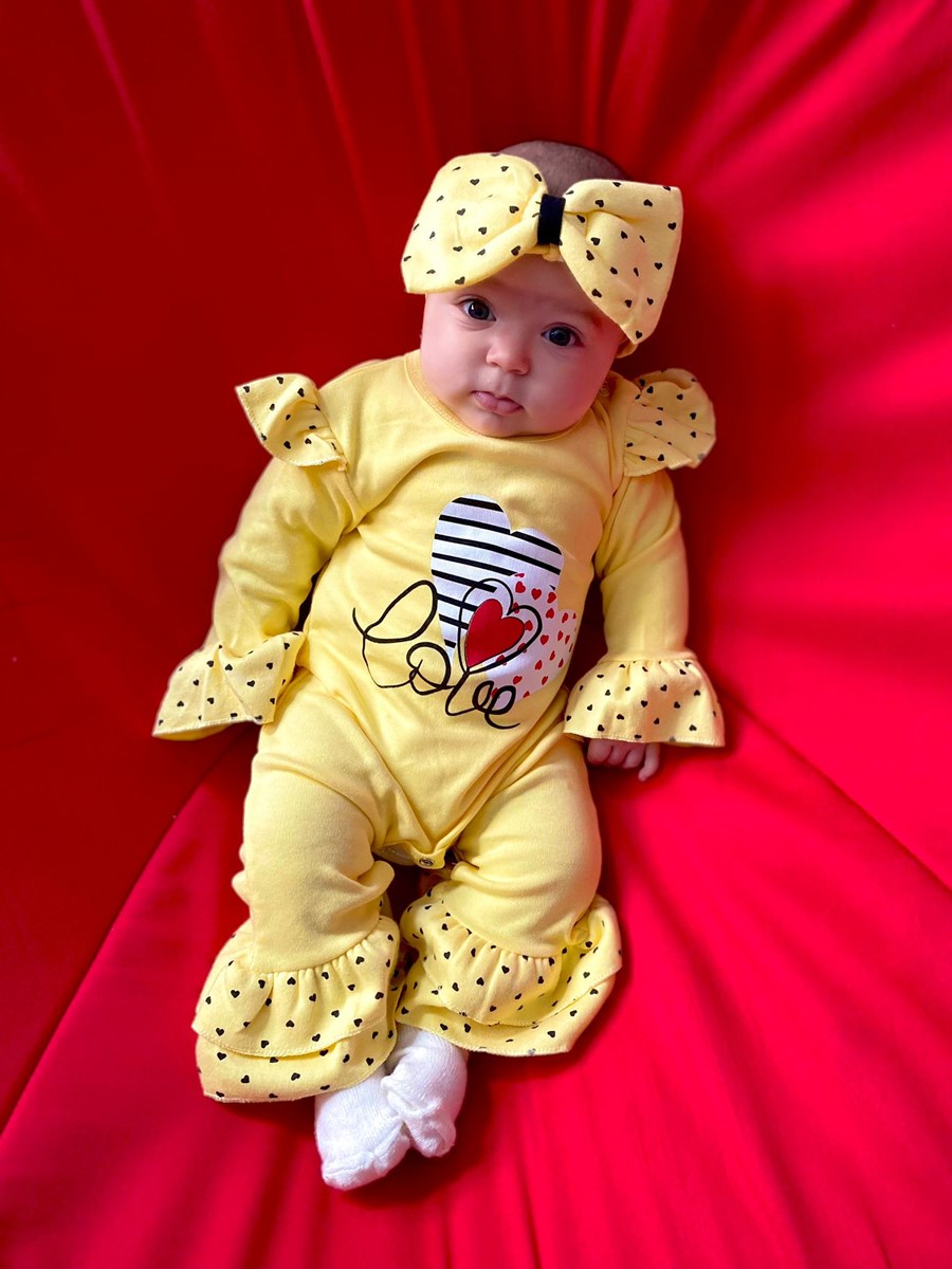 Love İspanyol Paçalı Kolları Fırfırlı Tulum