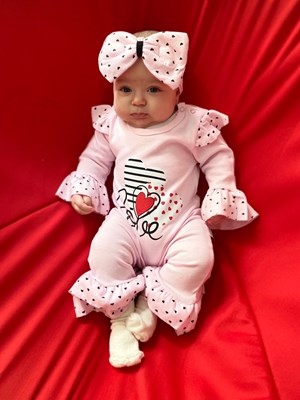 Love İspanyol Paçalı Kolları Fırfırlı Tulum