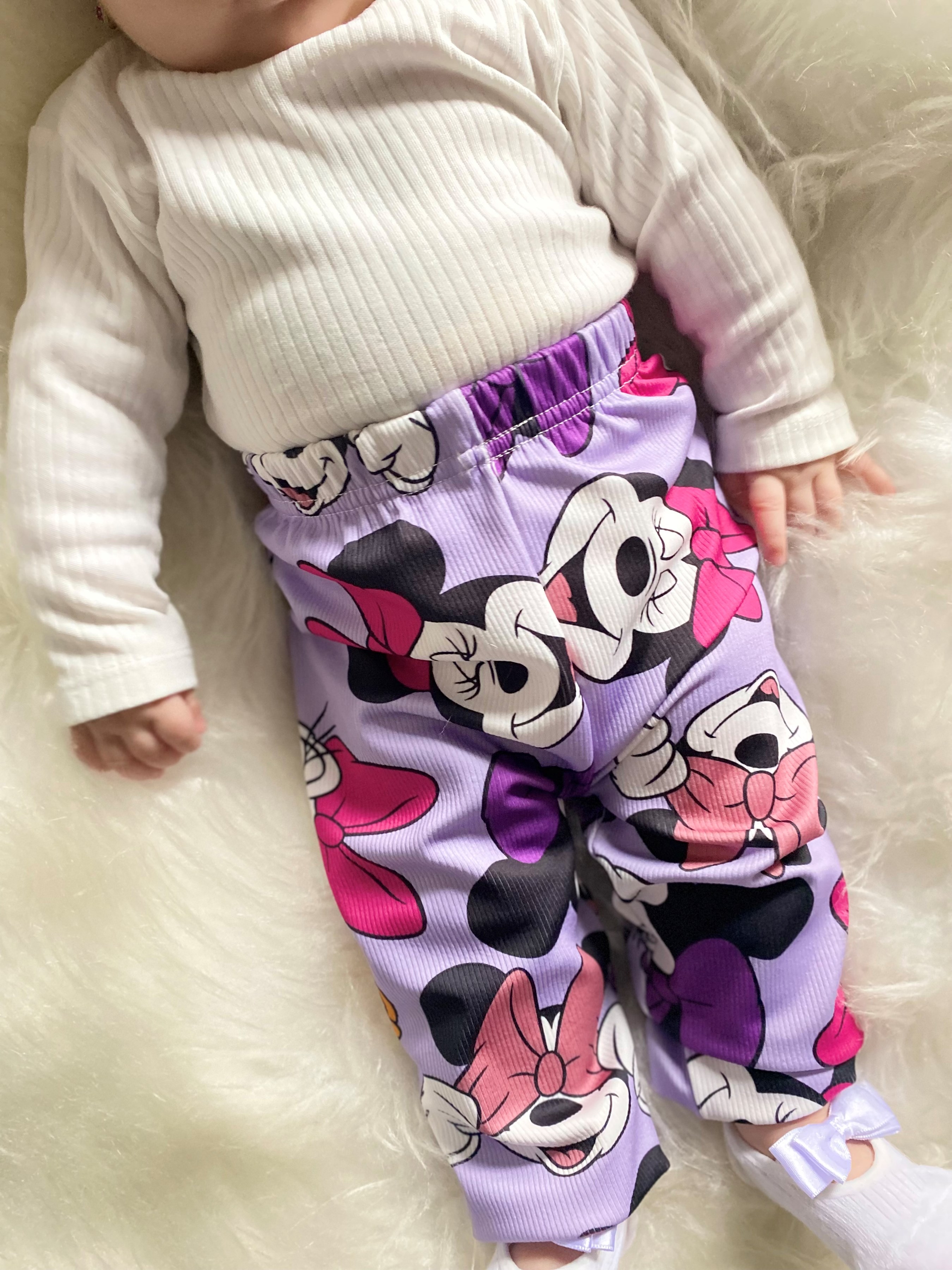 Minnie Mouse Baskılı Tayt