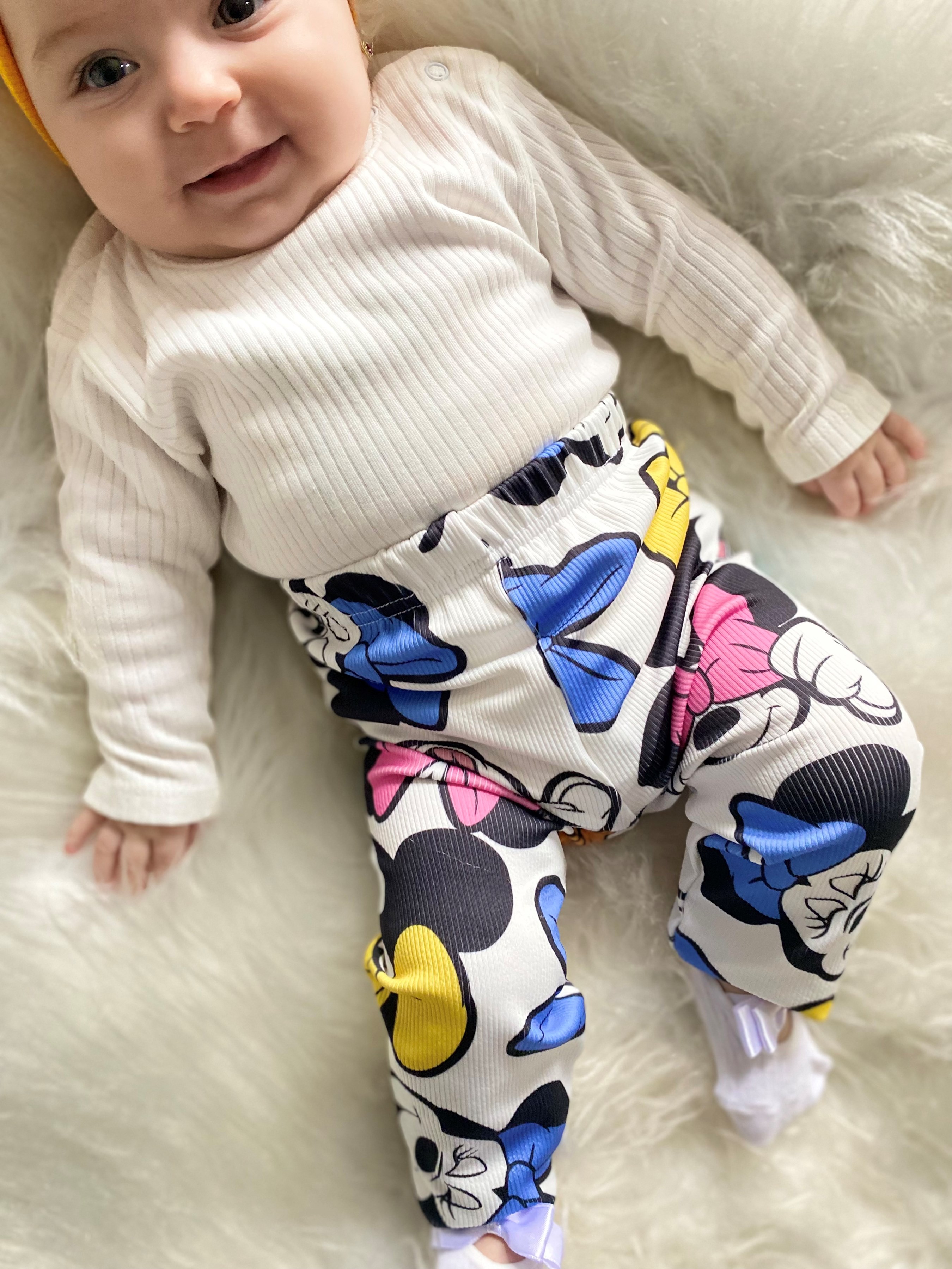 Minnie Mouse Baskılı Tayt