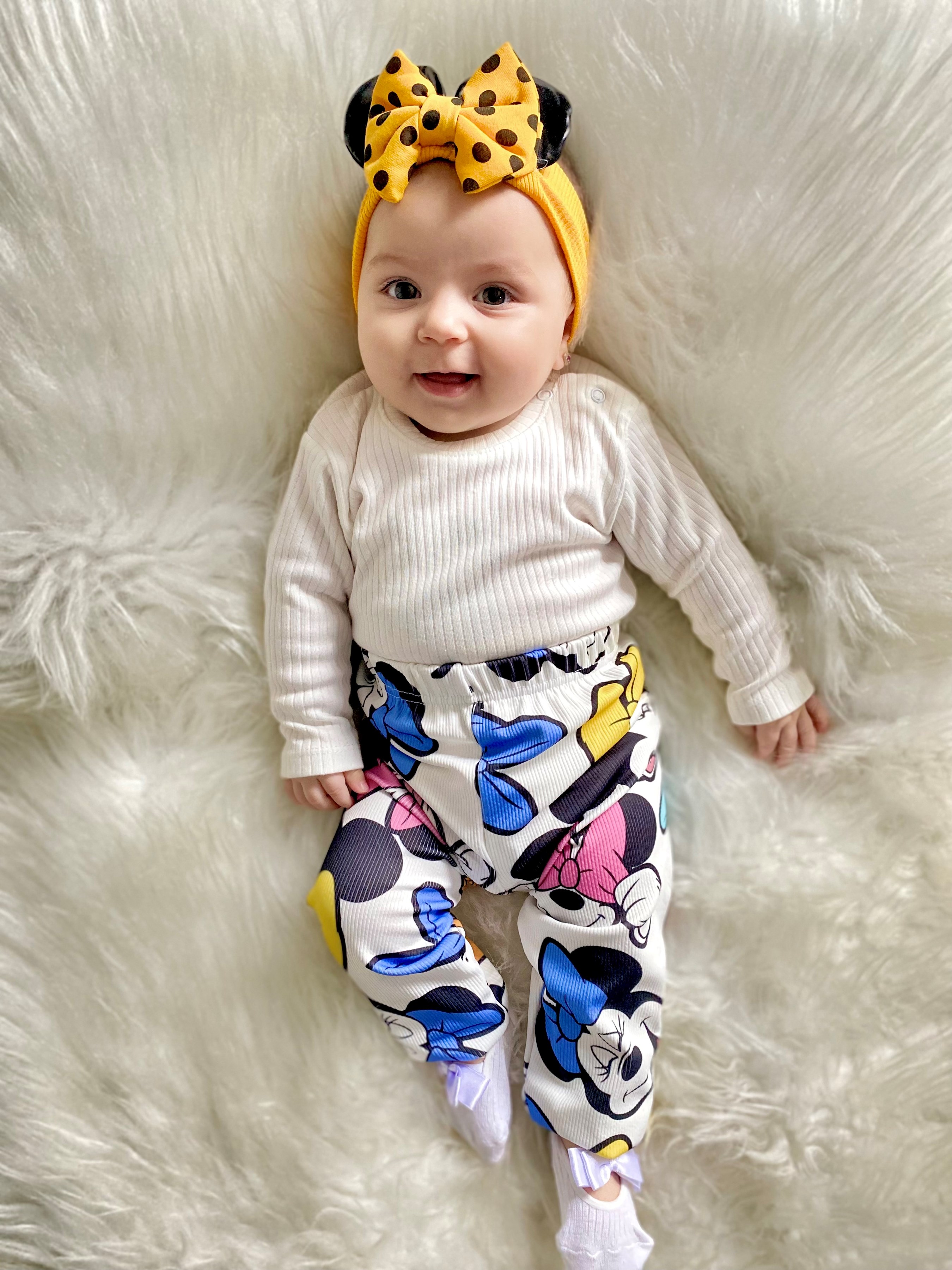 Minnie Mouse Baskılı Tayt