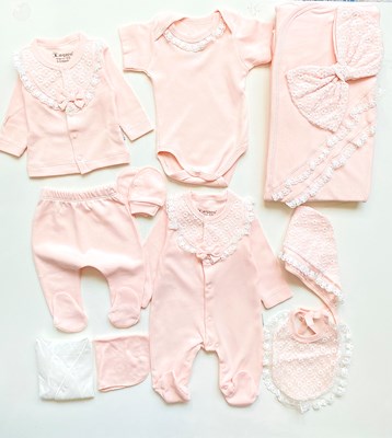 10 Parça %100 Pamuklu Premium Kalite Hastane Çıkışı