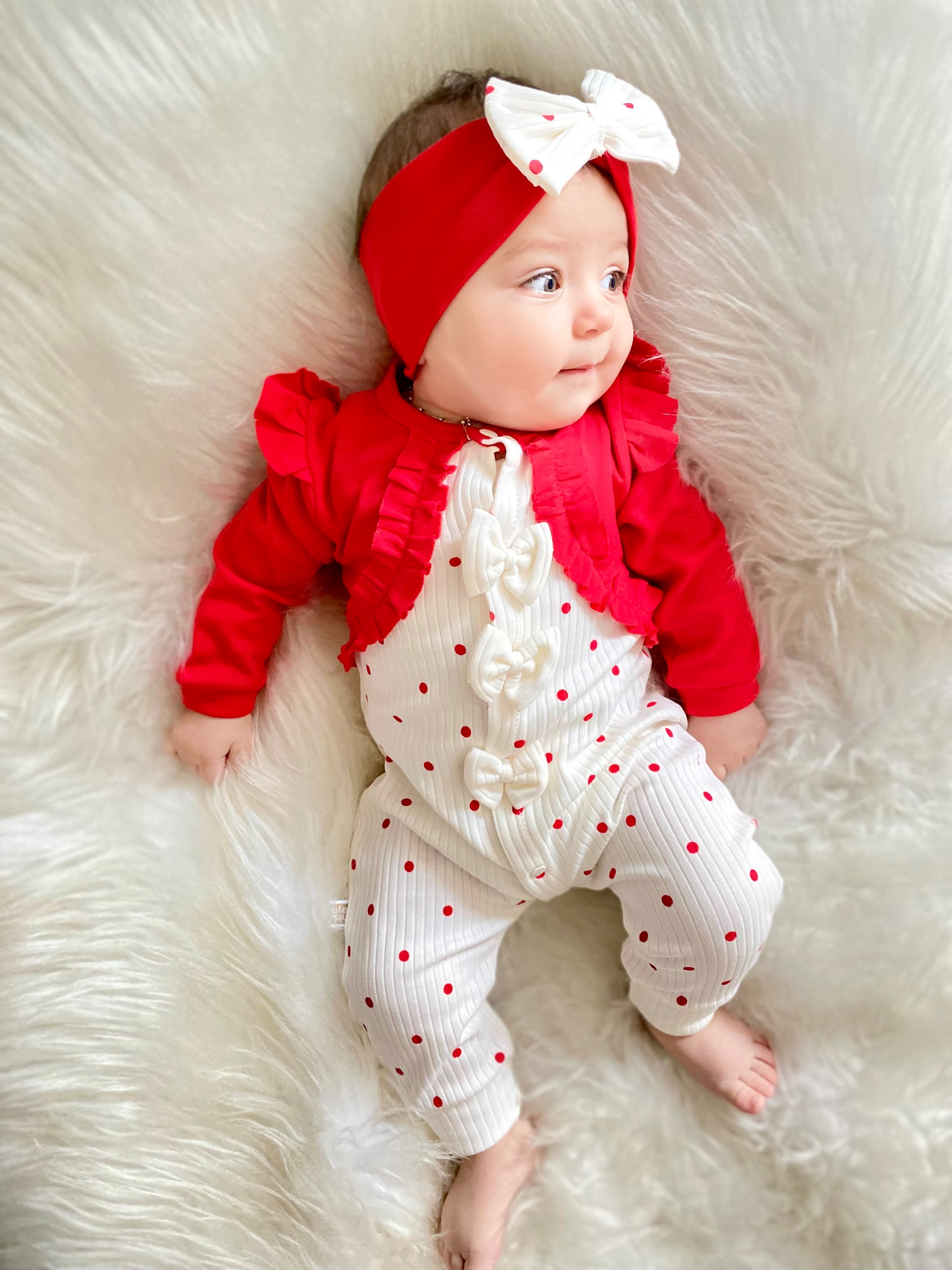 ❤️bolera puantiyeli fiyonk detaylı Bandanalı %100 Pamuk Ribanalı premium kalite tulum