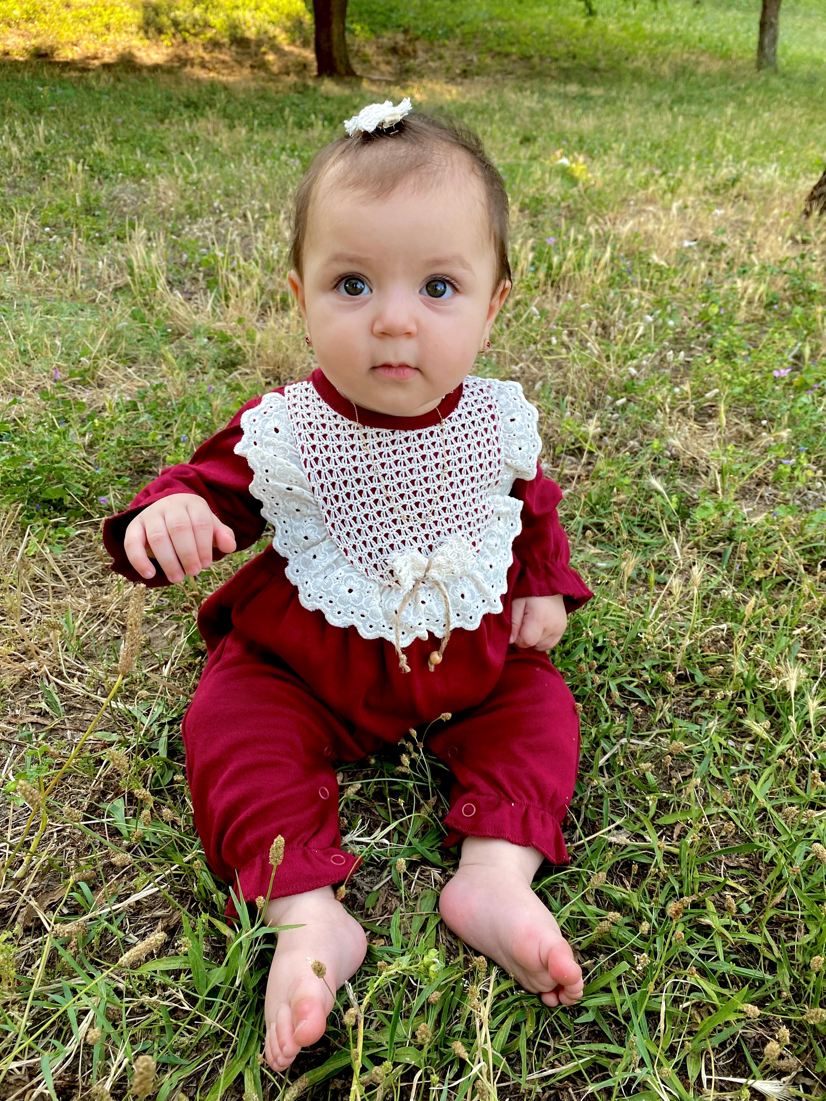Amelia %100 Pamuk Tokalı Yaka Detaylı Mevsimlik Tulum