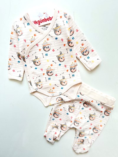 Bear Kruvaze Organik Pamuk Patikli 2’li Takım