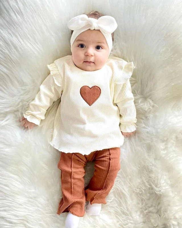 Kalp Baskılı Yırtmaç Paça Kaşkorse 2’Li Mevsimlik Takım