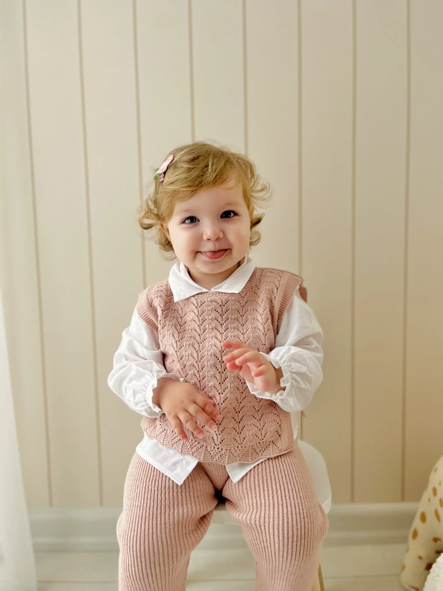 Amelia Süveterli Gömlekli 3’lü Triko Premium Takım