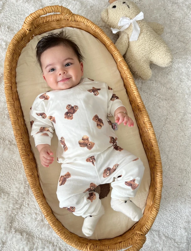 Teddy Bear   2’li %100 Pamuk Takım 