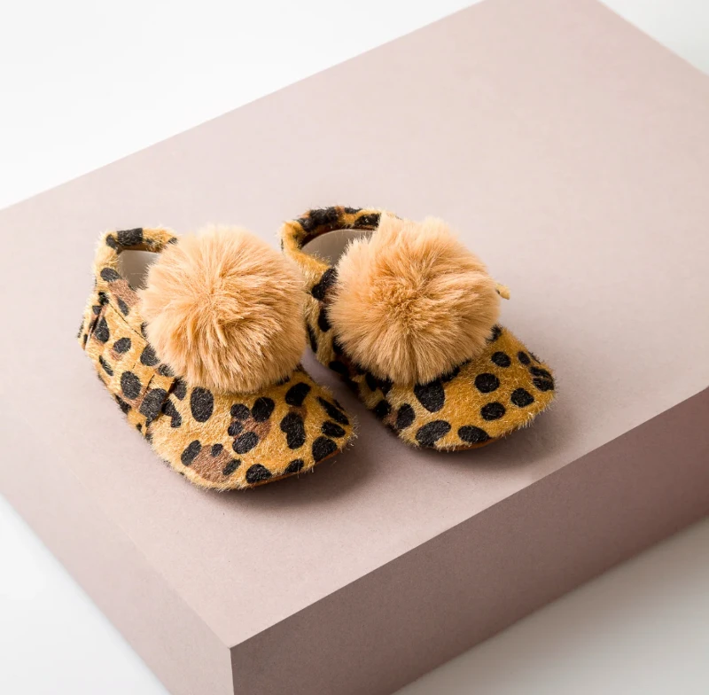 Leopar Desenli Makosen Patik Ayakkabı 