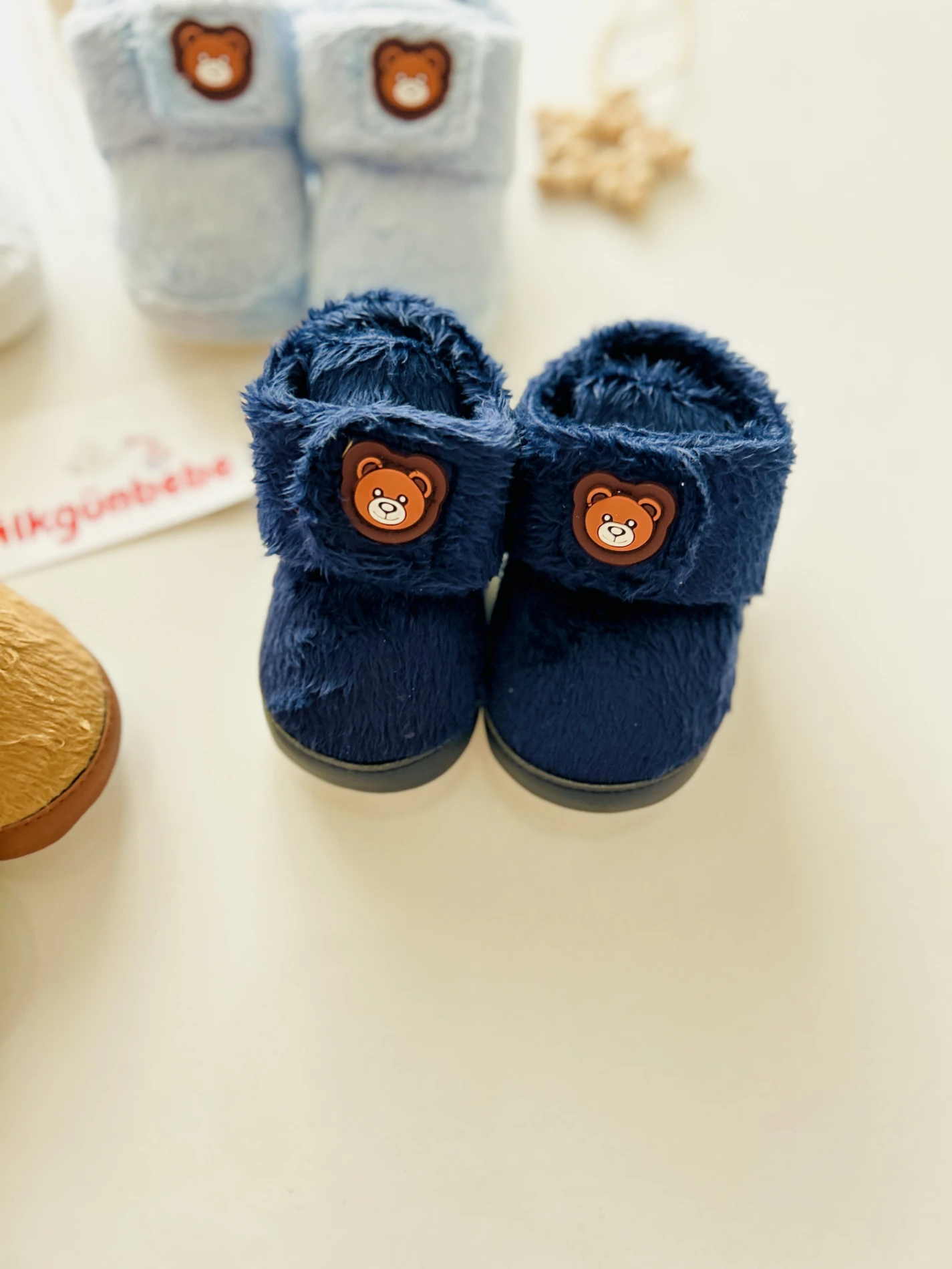 Bear Sıcacık Tutacak Peluş Ayakkabı