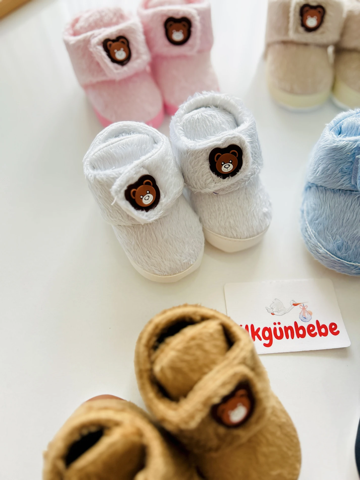Bear Sıcacık Tutacak Peluş Ayakkabı