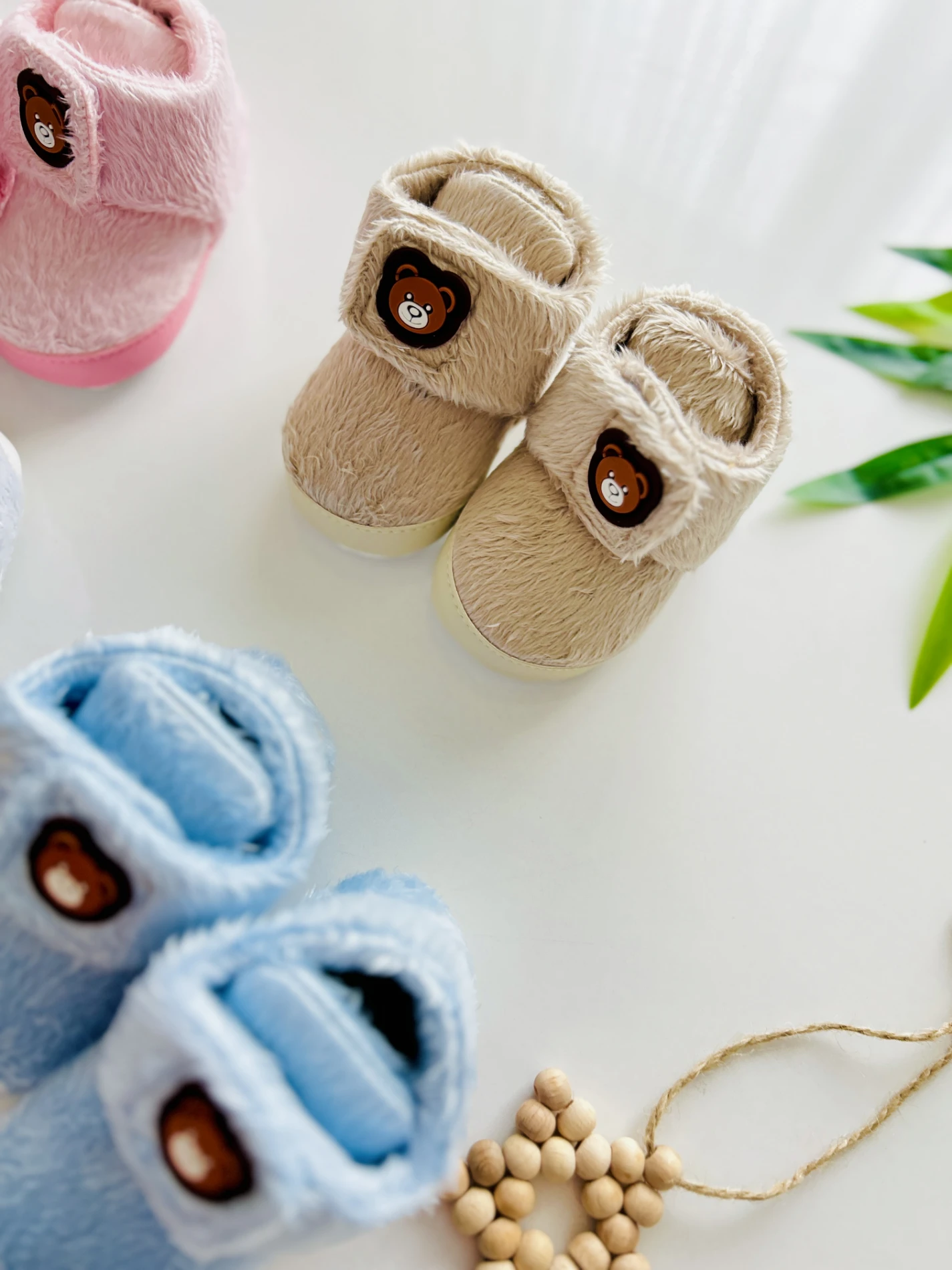 Bear Sıcacık Tutacak Peluş Ayakkabı