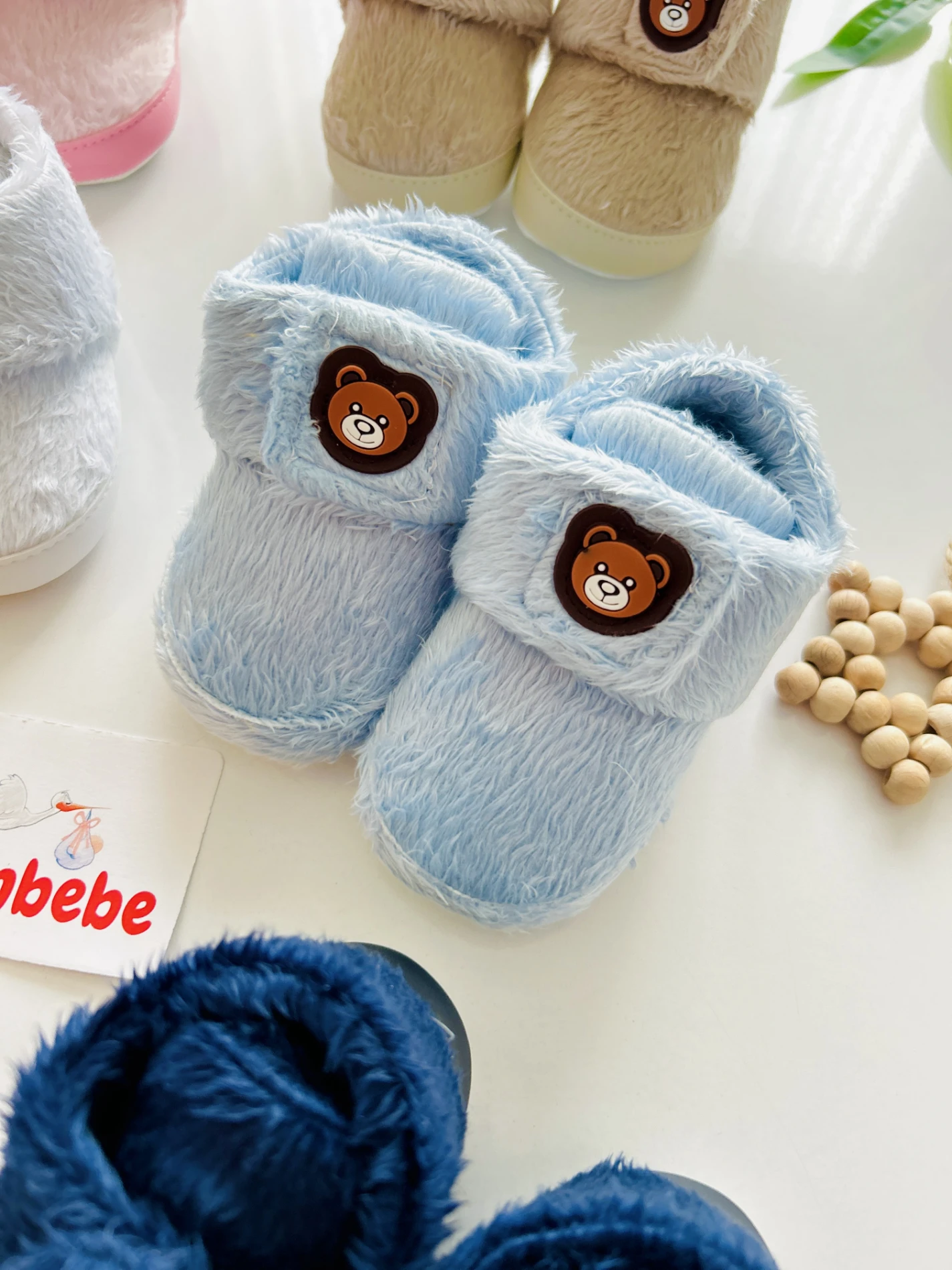 Bear Sıcacık Tutacak Peluş Ayakkabı