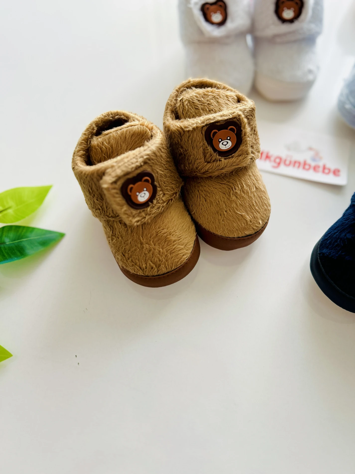 Bear Sıcacık Tutacak Peluş Ayakkabı