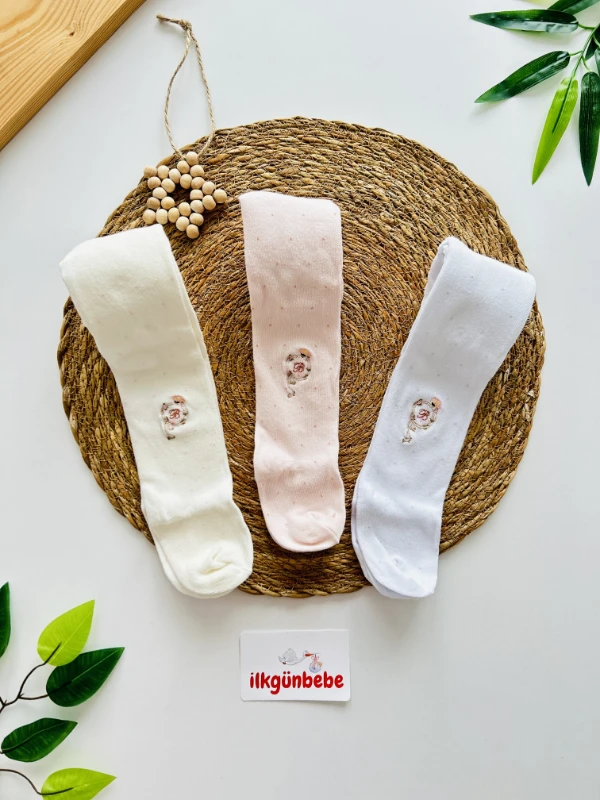 %100 Pamuk Esnek Kumaş Külotlu Çorap