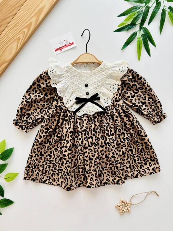 Premium Kalite Özel Koleksiyon Leopar Desen Yumuşak Süet Dokulu Romper Tulum