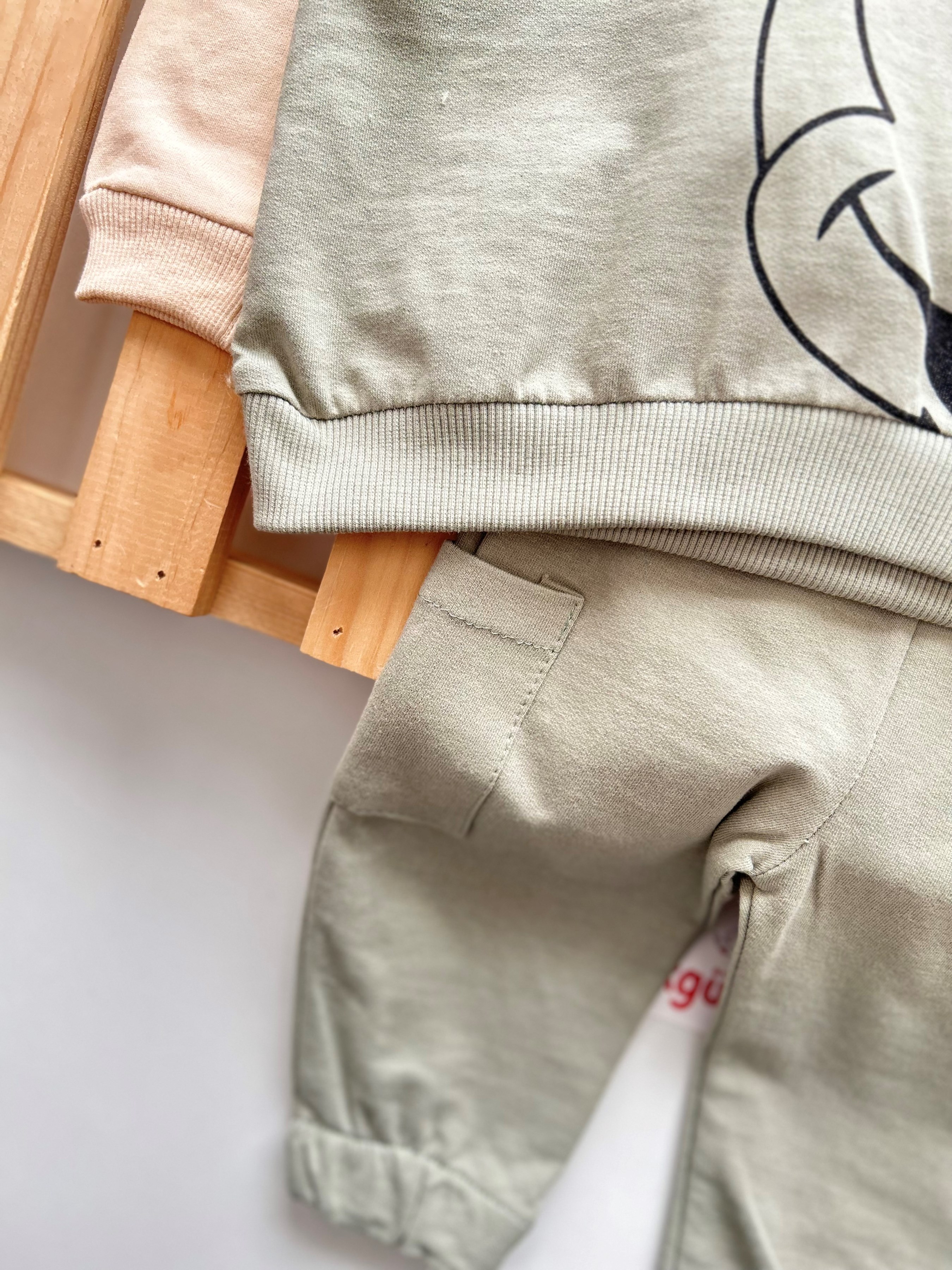 Mickey Mouse Fermuarlı Yakalı 2’li Cool Takım