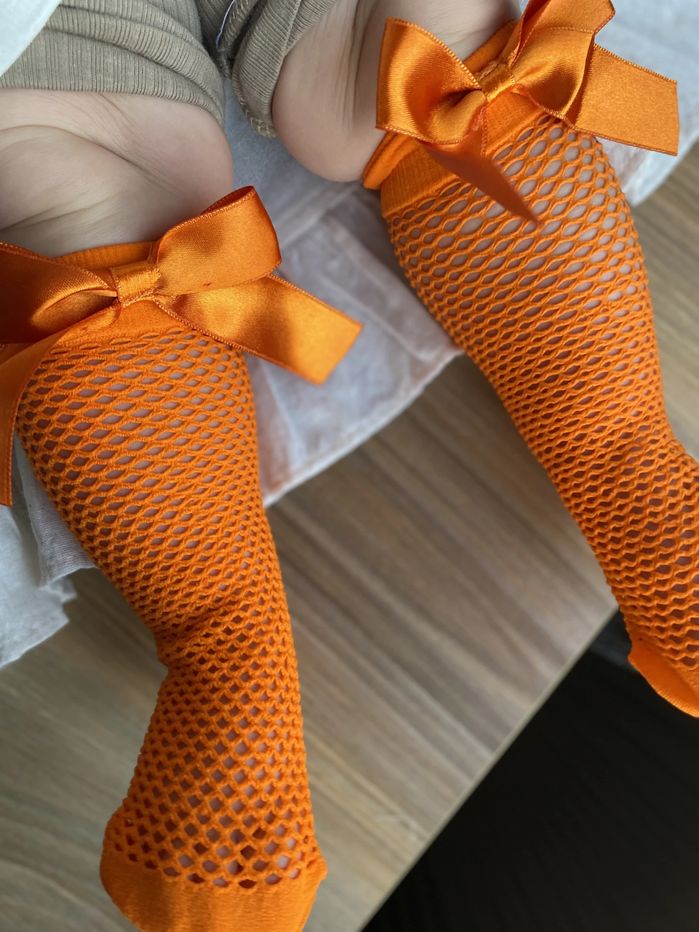 Fiyonk Detaylı Fileli Çorap