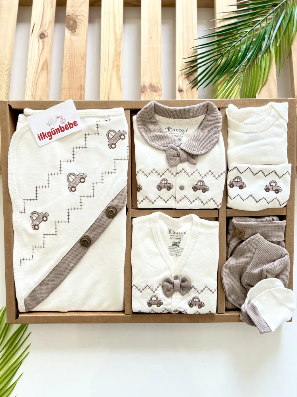 %100 Pamuk 10 Parça Organik Hastane Çıkışı Seti