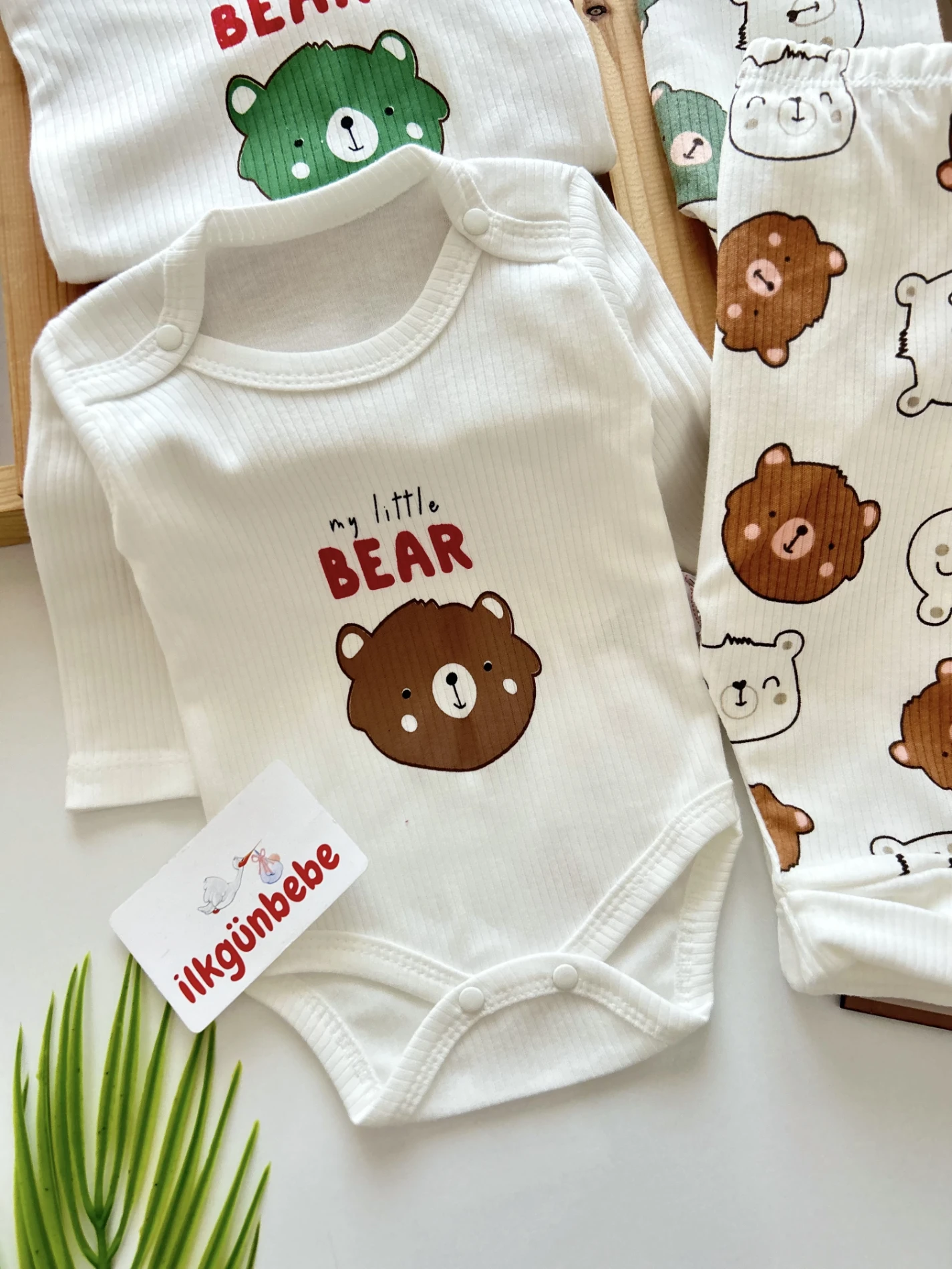  My Little Bear Desenli Zıbınlı Altlı Set