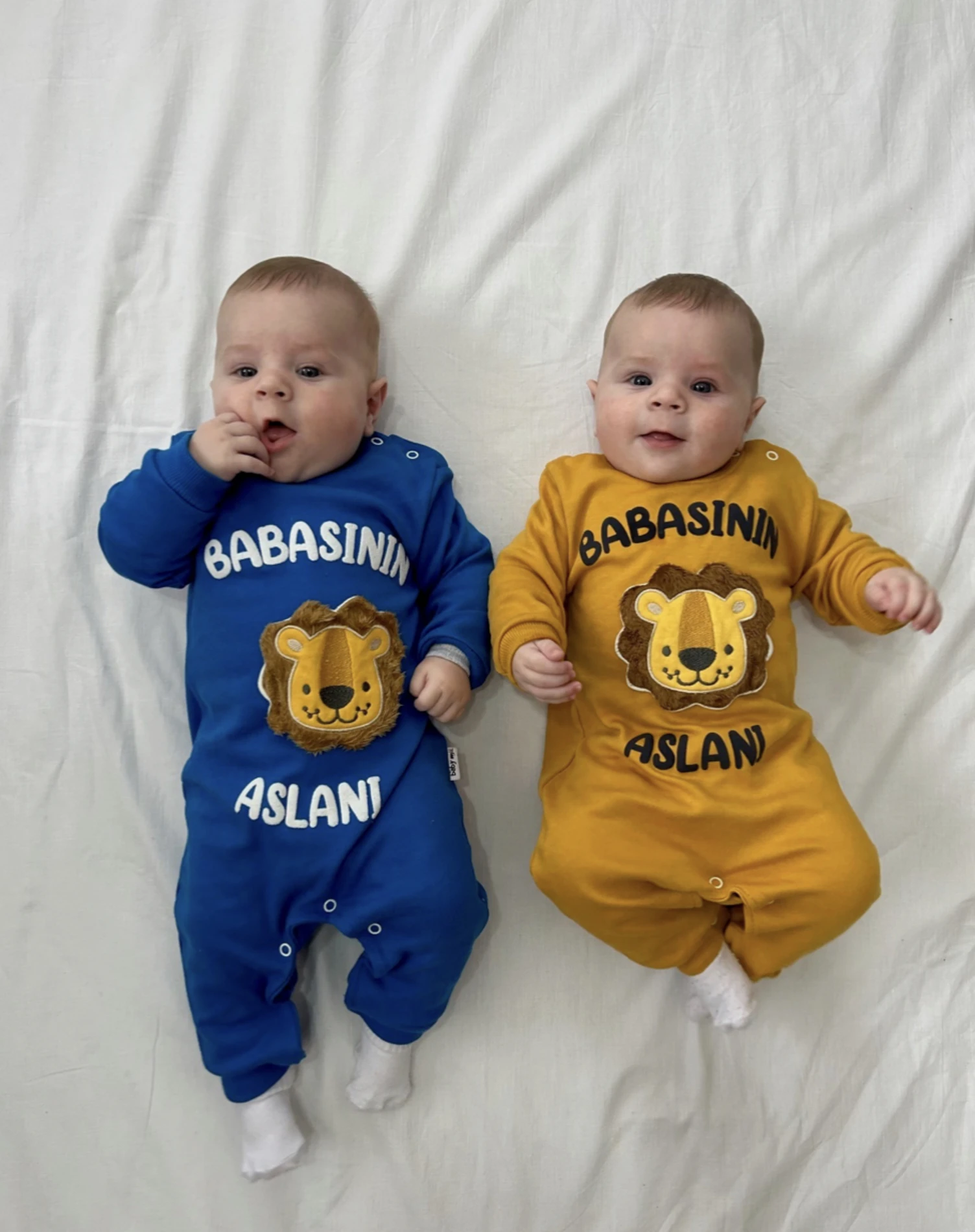 Babasının Aslanı  Baskılı Pamuklu Tulum
