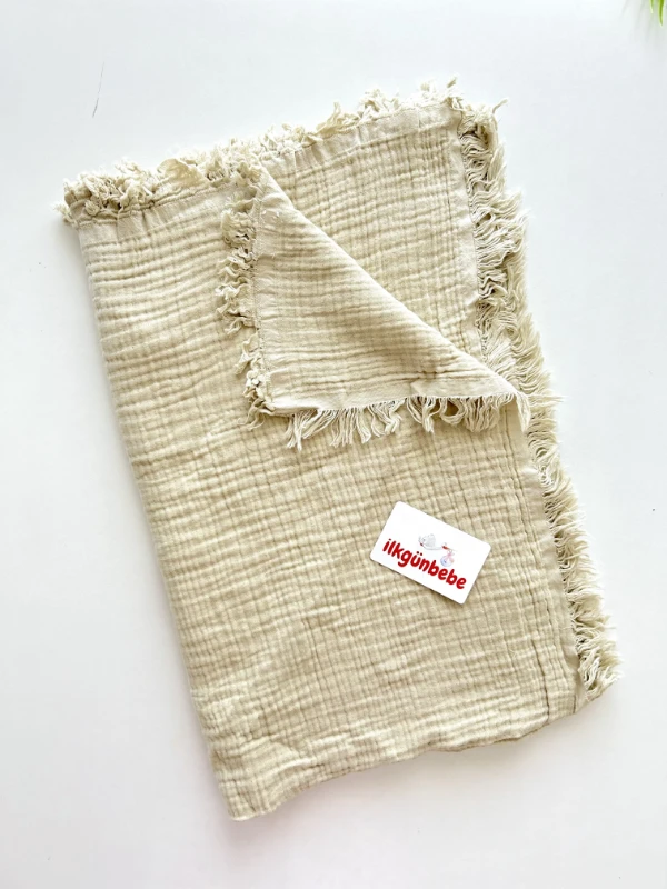 Çift Katlı %100 Organik Müslin Battaniye