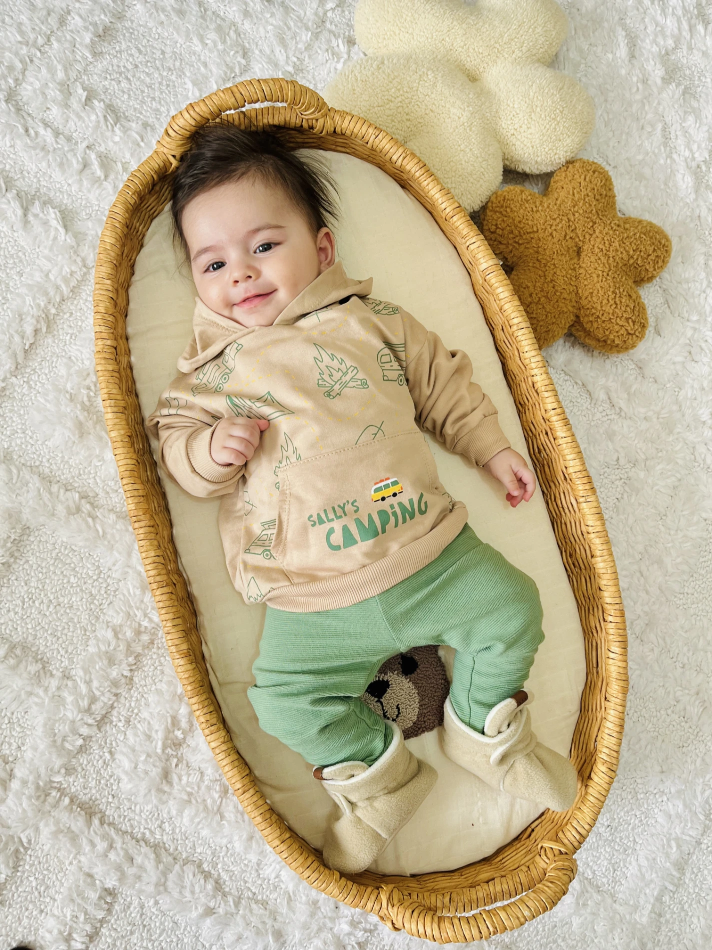 Camping Kapüşonlu %100 Pamuk Sweatli 2’li Takım