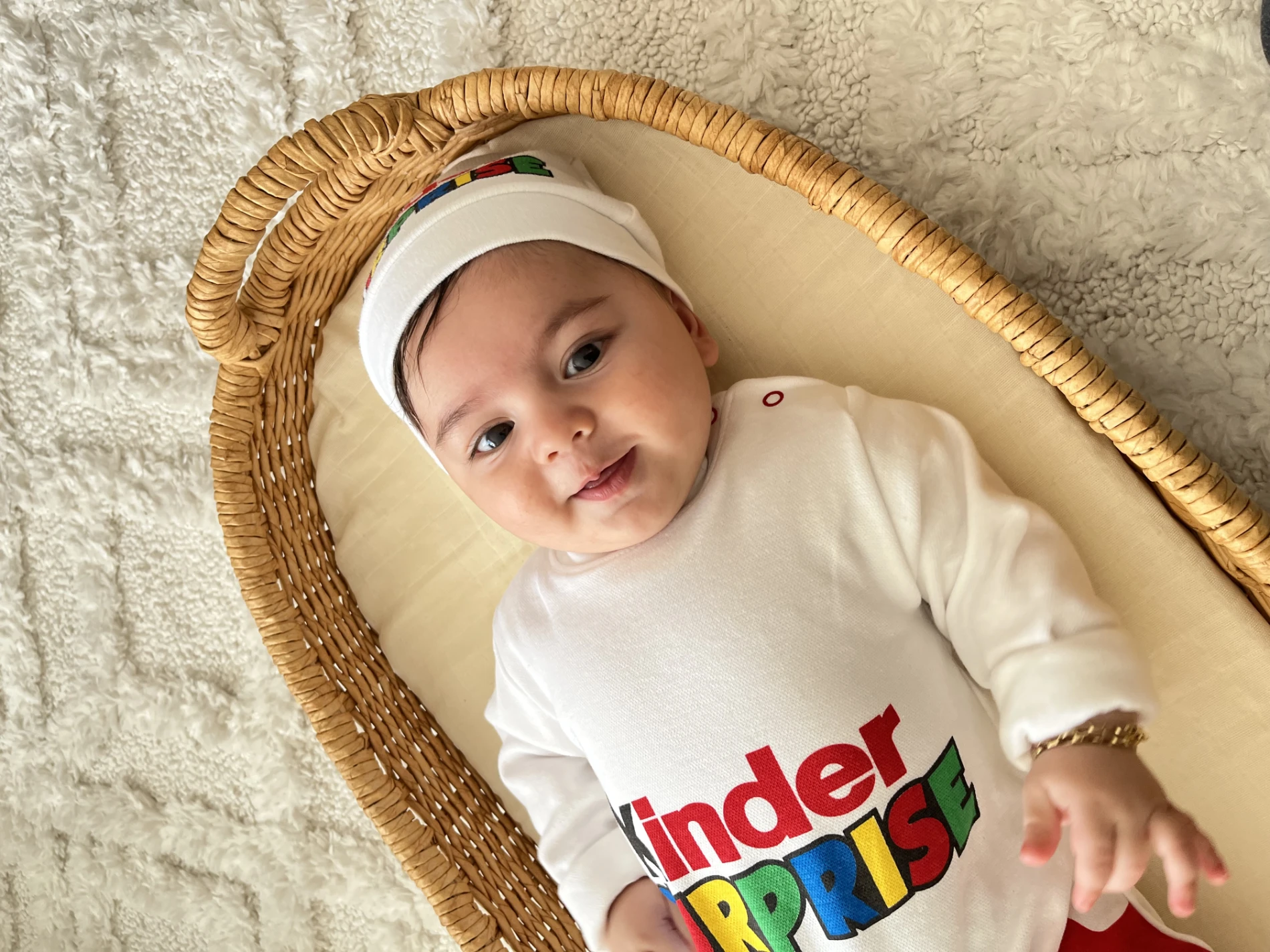 Kinder Surprise Şapkalı 2’li %100 Pamuk Unisex Tulum Set
