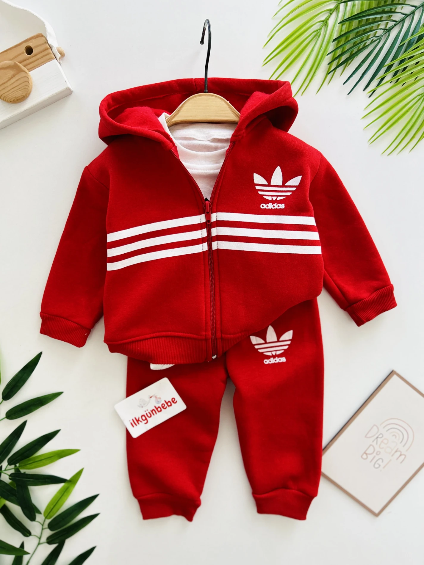 Marka 3 İp Şardonlu Kışlık Premium Kalite 3’lü Takım