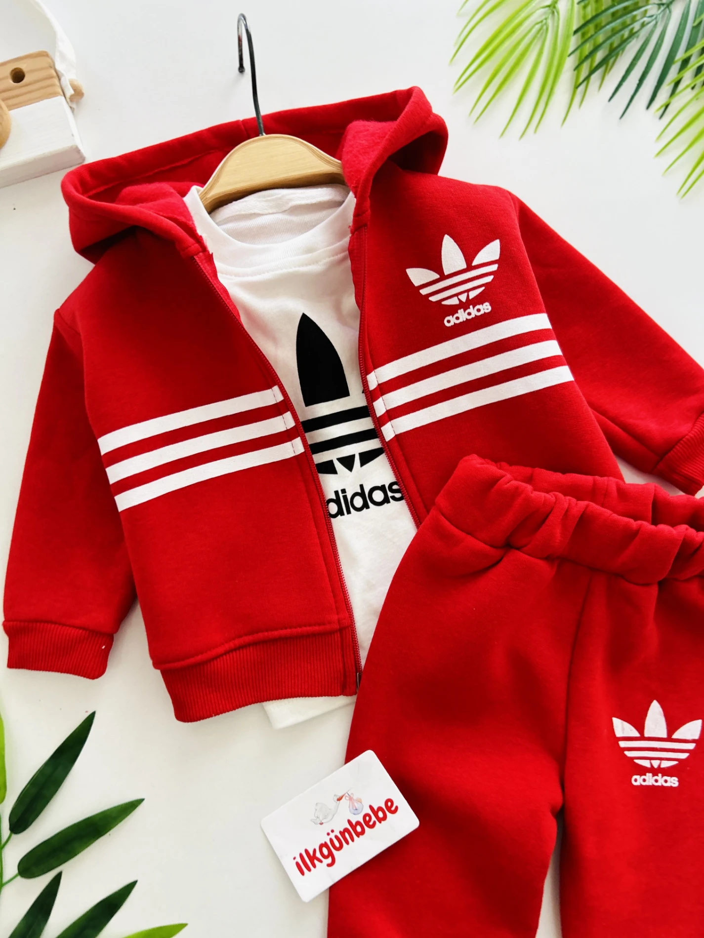 Marka 3 İp Şardonlu Kışlık Premium Kalite 3’lü Takım