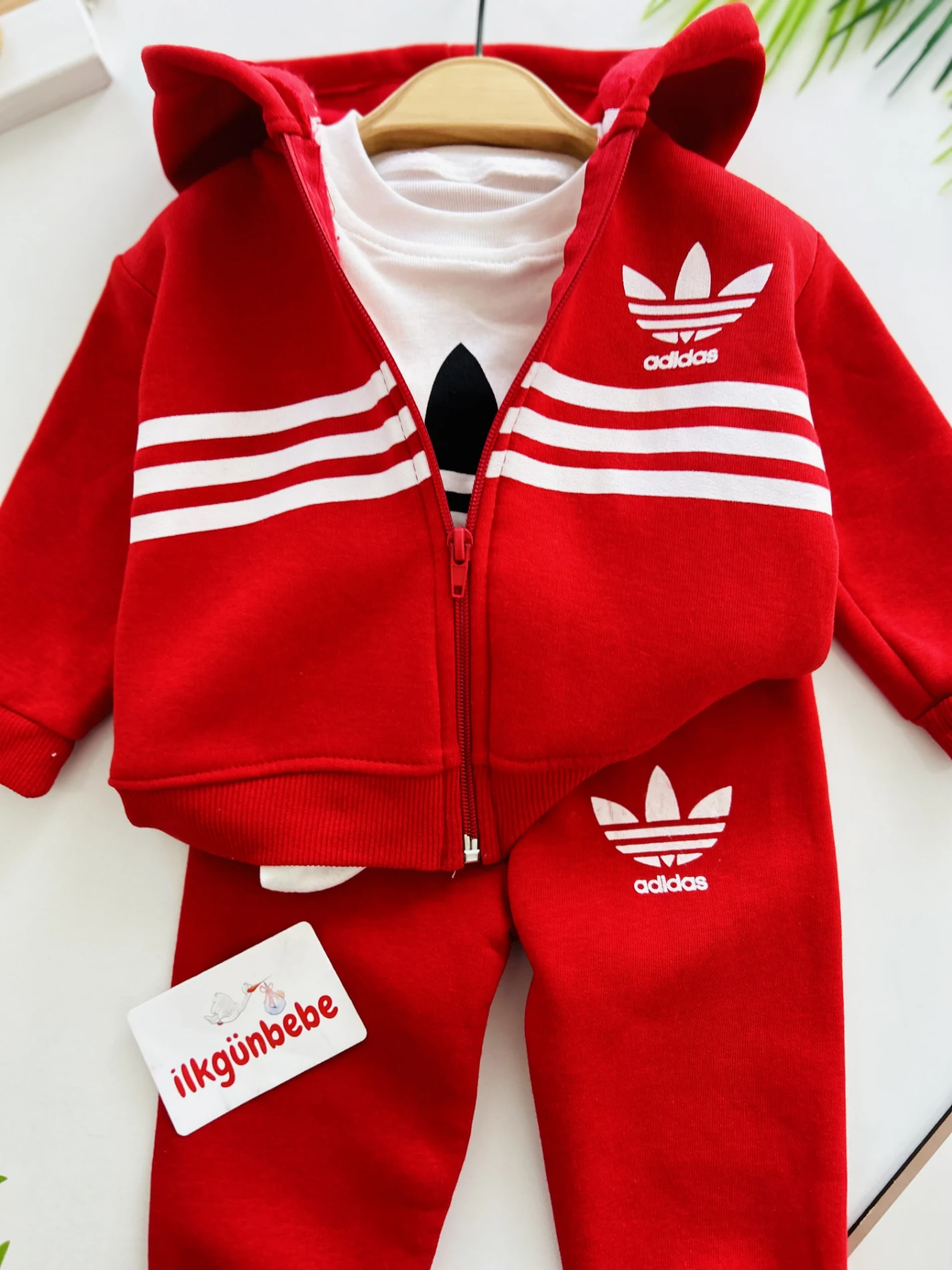 Marka 3 İp Şardonlu Kışlık Premium Kalite 3’lü Takım