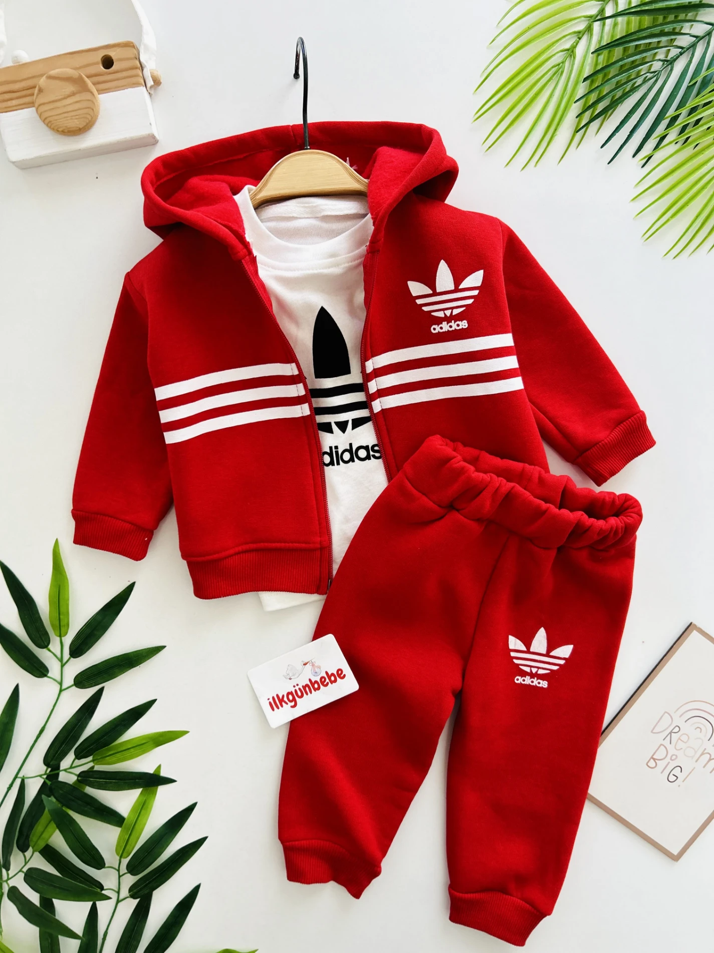 Marka 3 İp Şardonlu Kışlık Premium Kalite 3’lü Takım