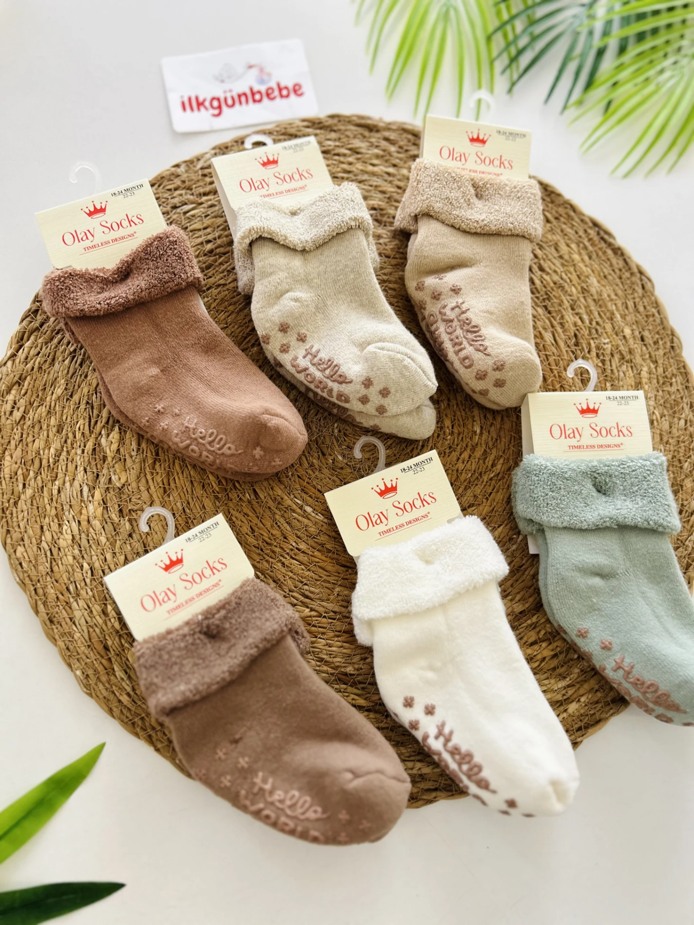 6’lı Kaydırmaz Havlu Çorap 0-2 yaş 