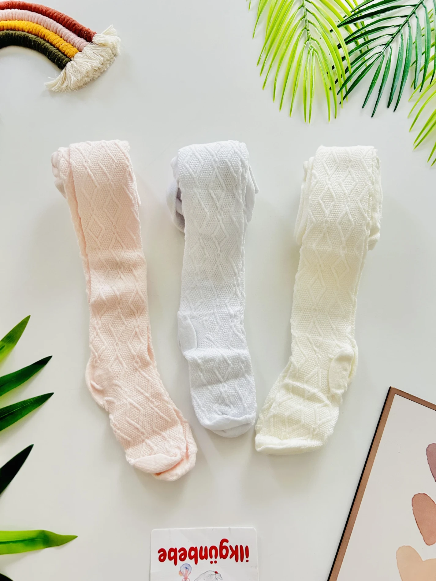 %100 Pamuklu Esnek 3’lü Külotlu Çorap Set