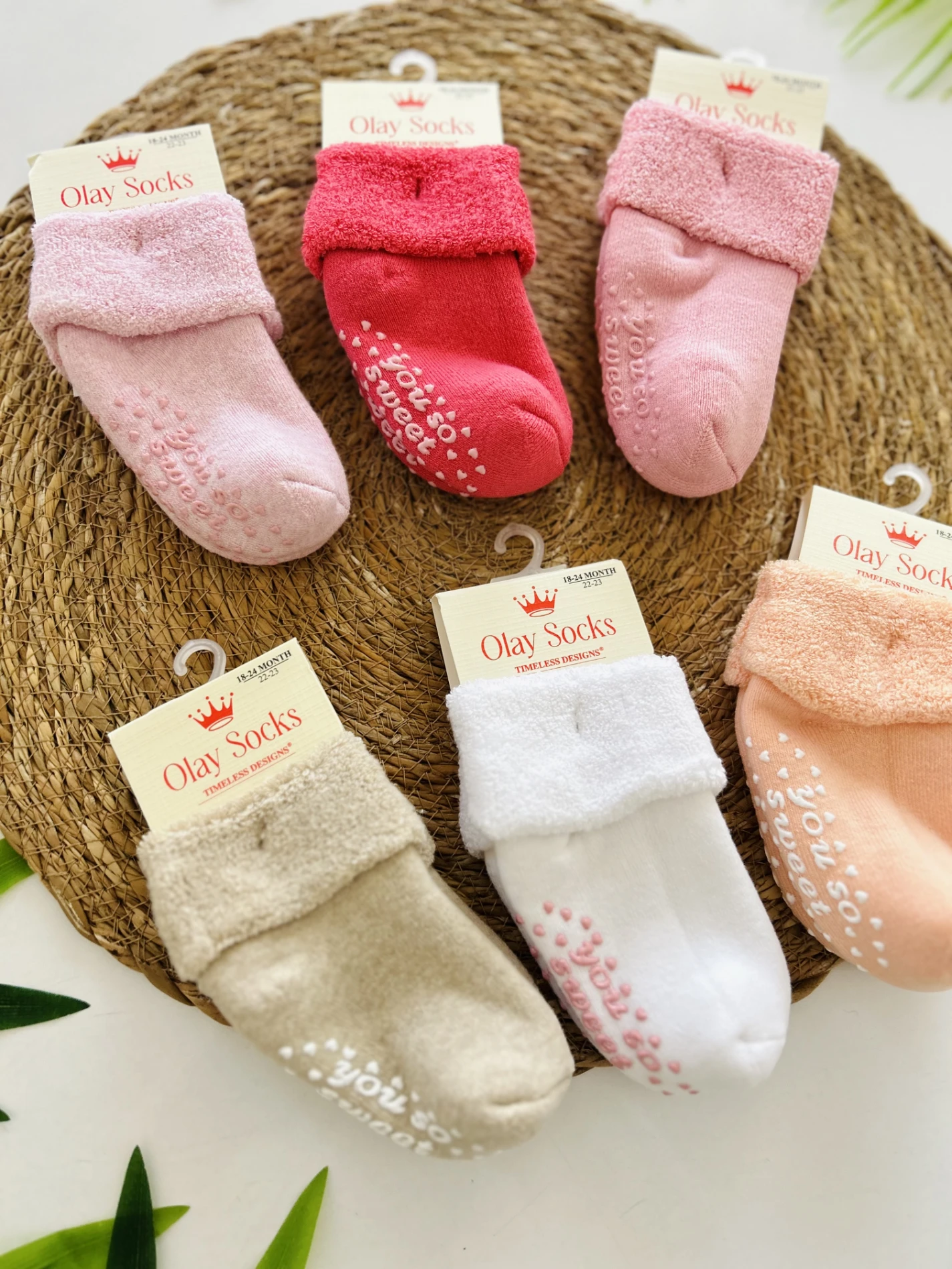 6’lı Kaydırmaz Havlu Çorap 0-2 yaş 